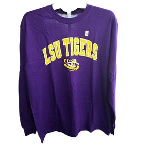 LSU Tigers Purple Long Sleeve Tee Size L NWOT